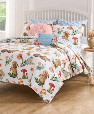 Willow Spring Garden 3-Pc. Quilt Set, King/California King