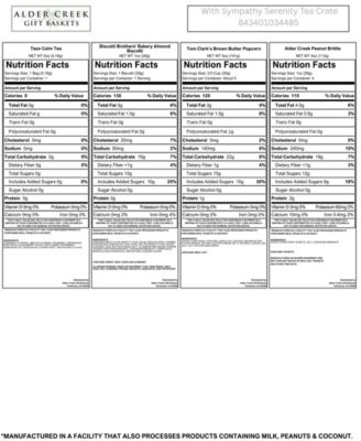 with Sympathy Serenity Tea Crate, 6 Pieces