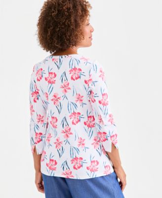 Petite Boat Neck Pull-On Top