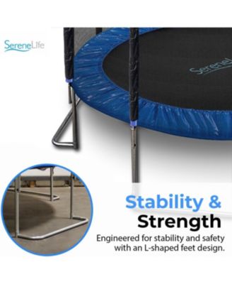 Outdoor Trampoline 8FT–14FT with Safety Enclosure Net & Ladder, ASTM Approved Heavy-Duty Trampoline for Kids & Adults