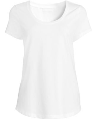 Women's Short Sleeve Lightweight Jersey Scoop Neck T-shirt