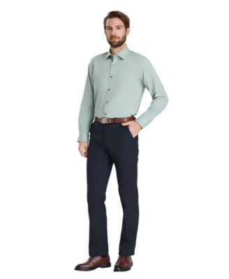 Men's Long-Sleeve Solid Dress Shirt