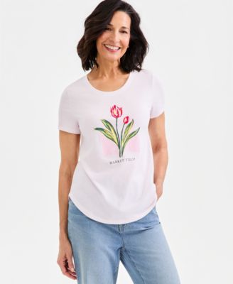 Women's Graphic Short-Sleeve Crewneck T-Shirt