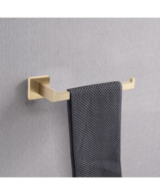 4- Piece Bathroom Hardware Set, Towel Bar, Toilet Paper Holder, Hand Towel Rack and Robe Hook, Stainless Steel