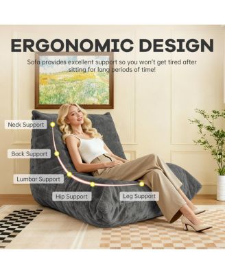 Ergonomic Support System with Premium Chenille Fabric