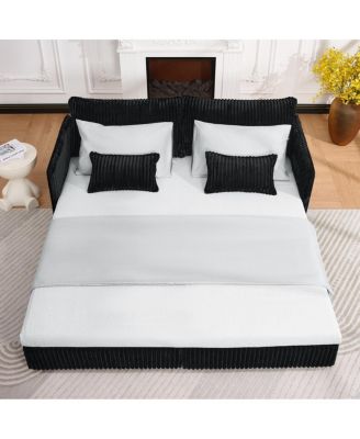 73" Convertible Sofa Bed with USB Ports