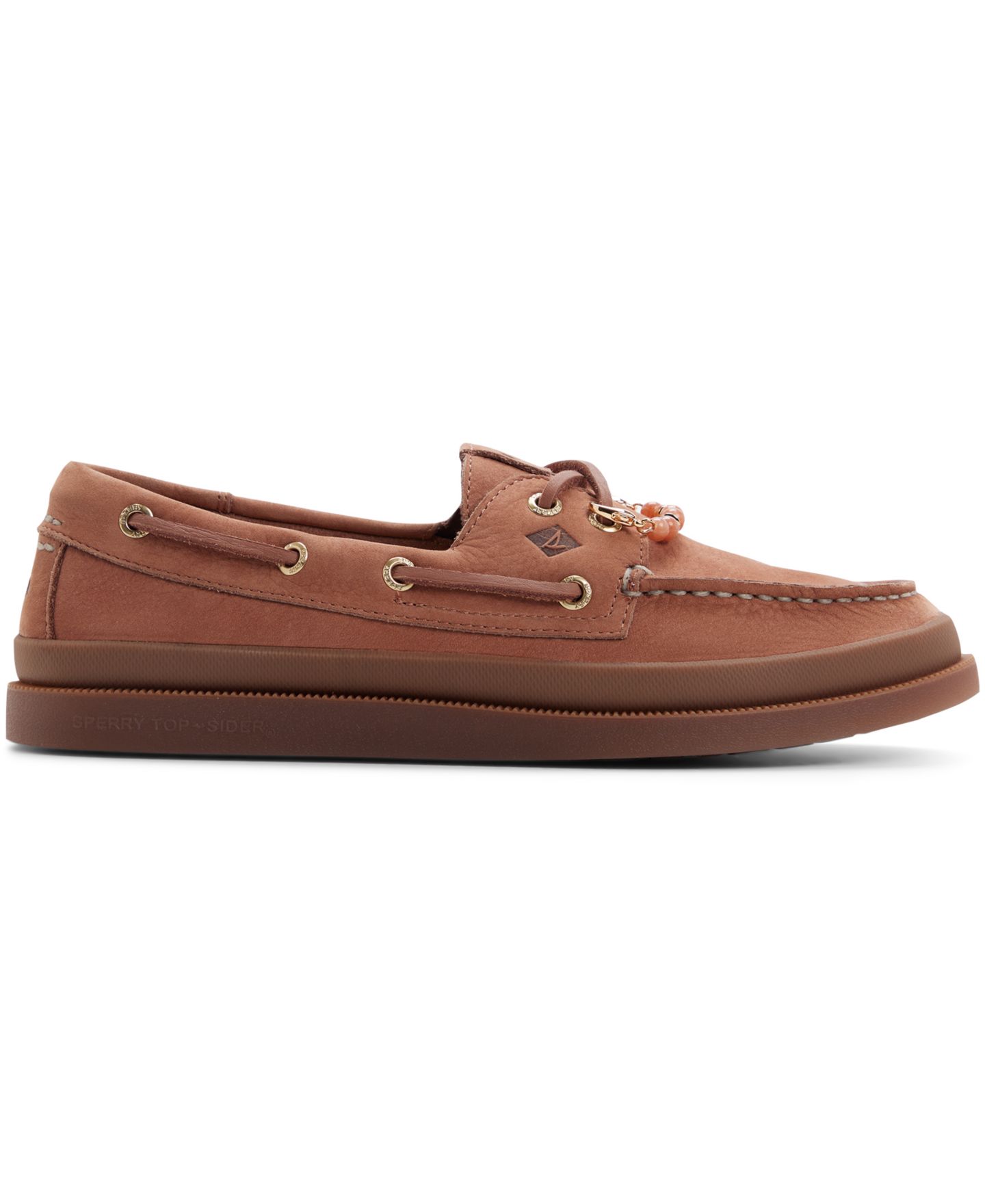 Женские туфли Sperry Authentic Original Two-Eye Mudguard Round Toe Boat, цвет: Amaretto — фото 2