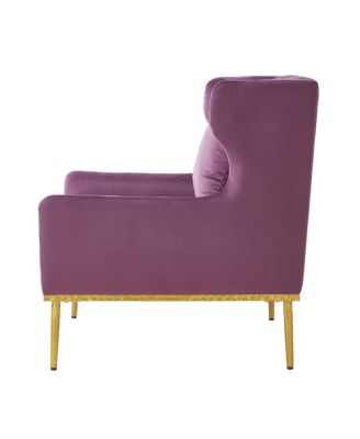  Velvet Accent Armchair