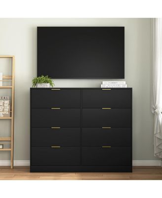  8-Drawer Dresser for Bedroom, Modern Wood Chest, Organizer for Living Room/Closet