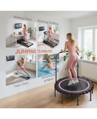 45" Rebounder Trampoline for Adults, Foldable Trampoline,