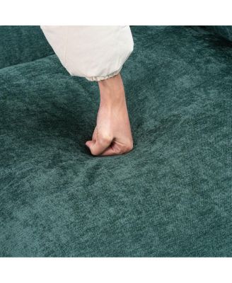 93.31" Modular Sectional Sofa Couch, Modern L-shaped Sofa with Movable Ottoman, 4-Seater.