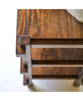 Arko bookcase in solid mango wood