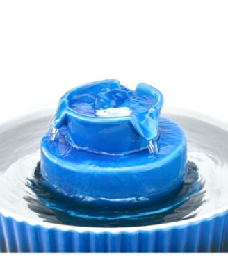 Cute Cupcake Ceramic Pet Fountain Cat Bowls , 2.1L/71oz Cat & Dog Water Dispenser with Quiet Pump