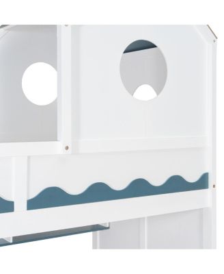 House Bed Frame and Drawer, Staircase, LED