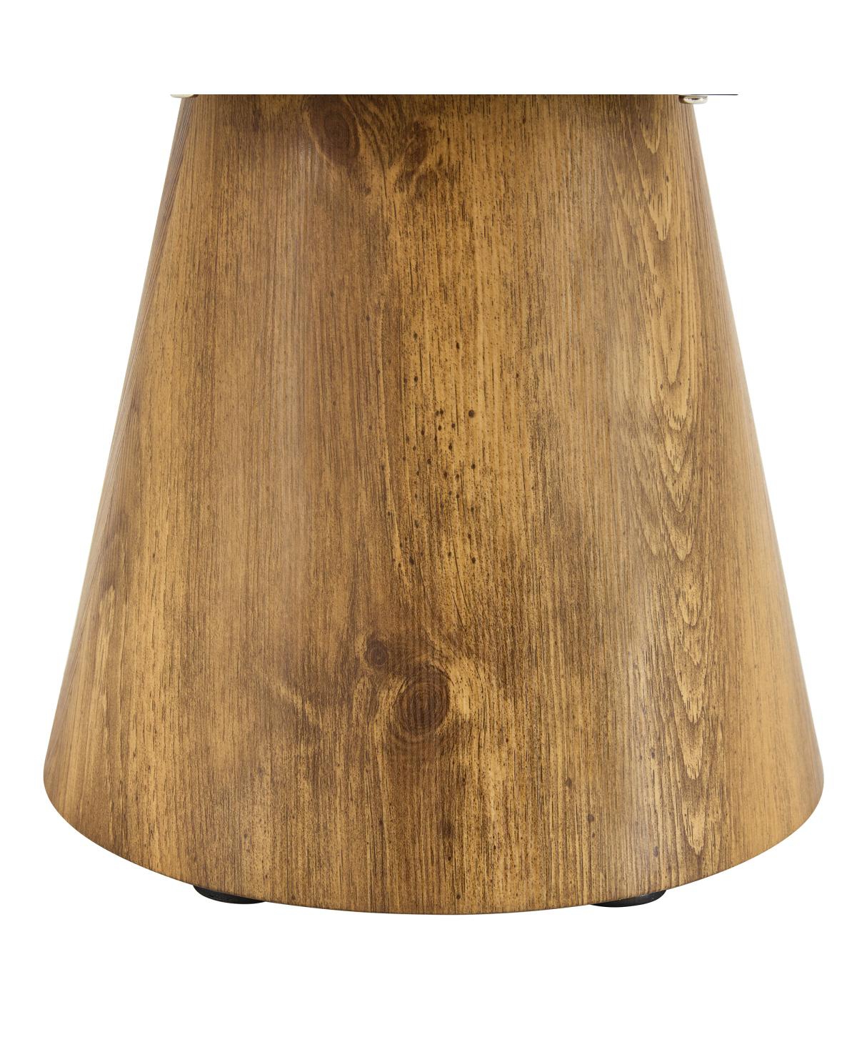 Streamdale Furniture Natural Wood Grain Mdf Round Coffee Table