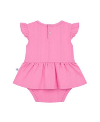 Baby Girls' Short-Sleeve Bodysuit with Rattle, 2-Piece Set