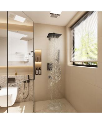 Rainfall Shower System With Handheld Spray And Tub Spray