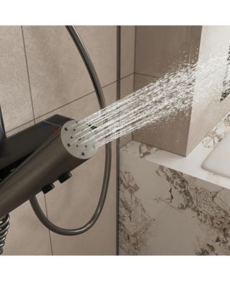 Adjustable Height 4-In-1 Shower System With LED Temperature Display