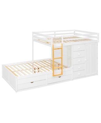 Bunk Bed with Drawers & Wardrobe.