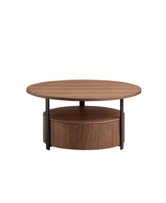 Wood Coffee Table Round, Rustic Charm For Living Room Decor