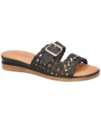 Women's Bar-Italy Slip-On Wedge Sandals