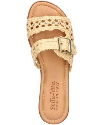 Women's Bar-Italy Slip-On Wedge Sandals