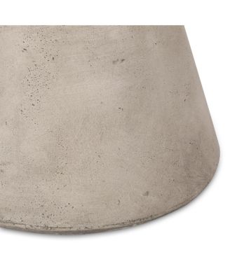 Hourglass Pedestal Lightweight Concrete Side Table