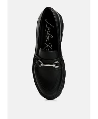 Womens oklyn horsebit embellished chunky platform loafers