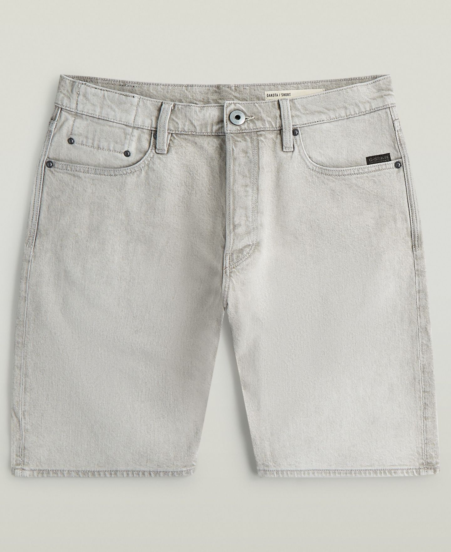 Мужские шорты G-Star Raw Dakota Clean Edge Denim Shorts, цвет: Выцветший серый — фото 6