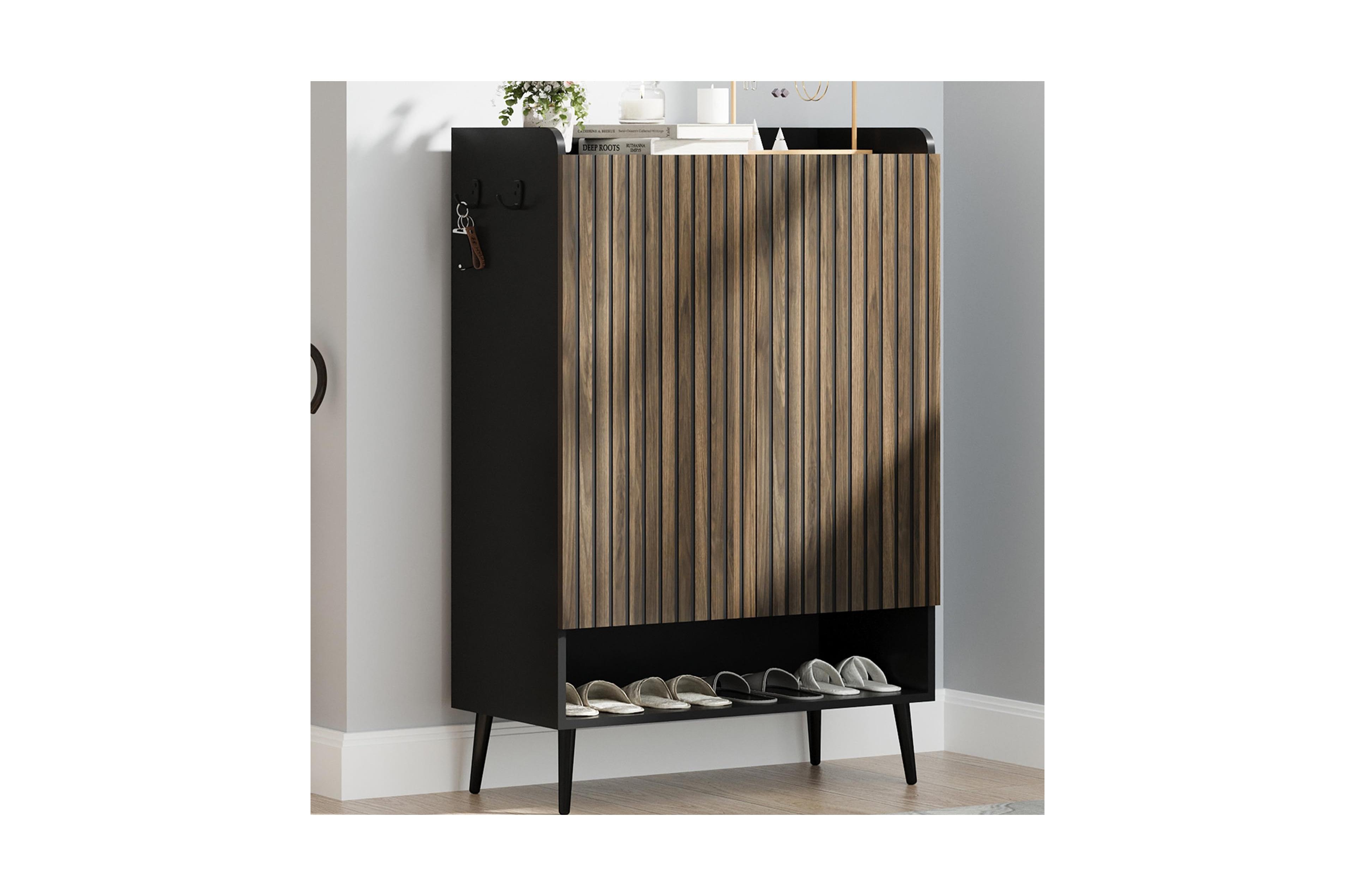 gaomon Large 2-Door Shoe Cabinet with Adjustable Shelves, Closed Shoe Organizer