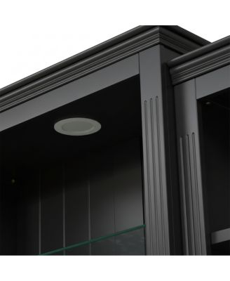 78.75" 3-Pc Bookcase w/ 5-Color LED Light, Retro Style