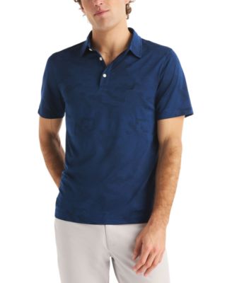 Men's Short-Sleeve Camo Jacquard Golf Polo Shirt
