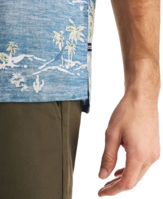 Men's Short-Sleeve Camp-Collar Shirt