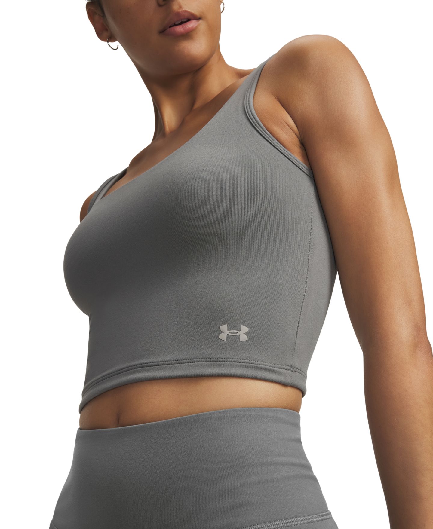Женский топ Under Armour Motion Training Tank Top, цвет: Глиняный зелёный / Титановый — фото 2