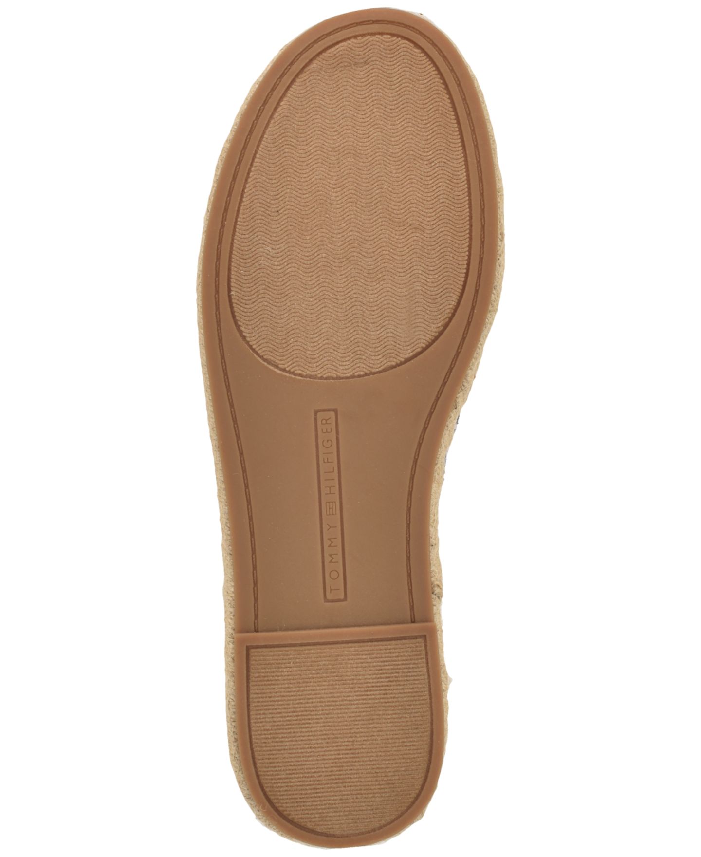 Женские балетки Tommy Hilfiger Palmz Flat Slip-On Espadrille, цвет: Синий полосатый — фото 5