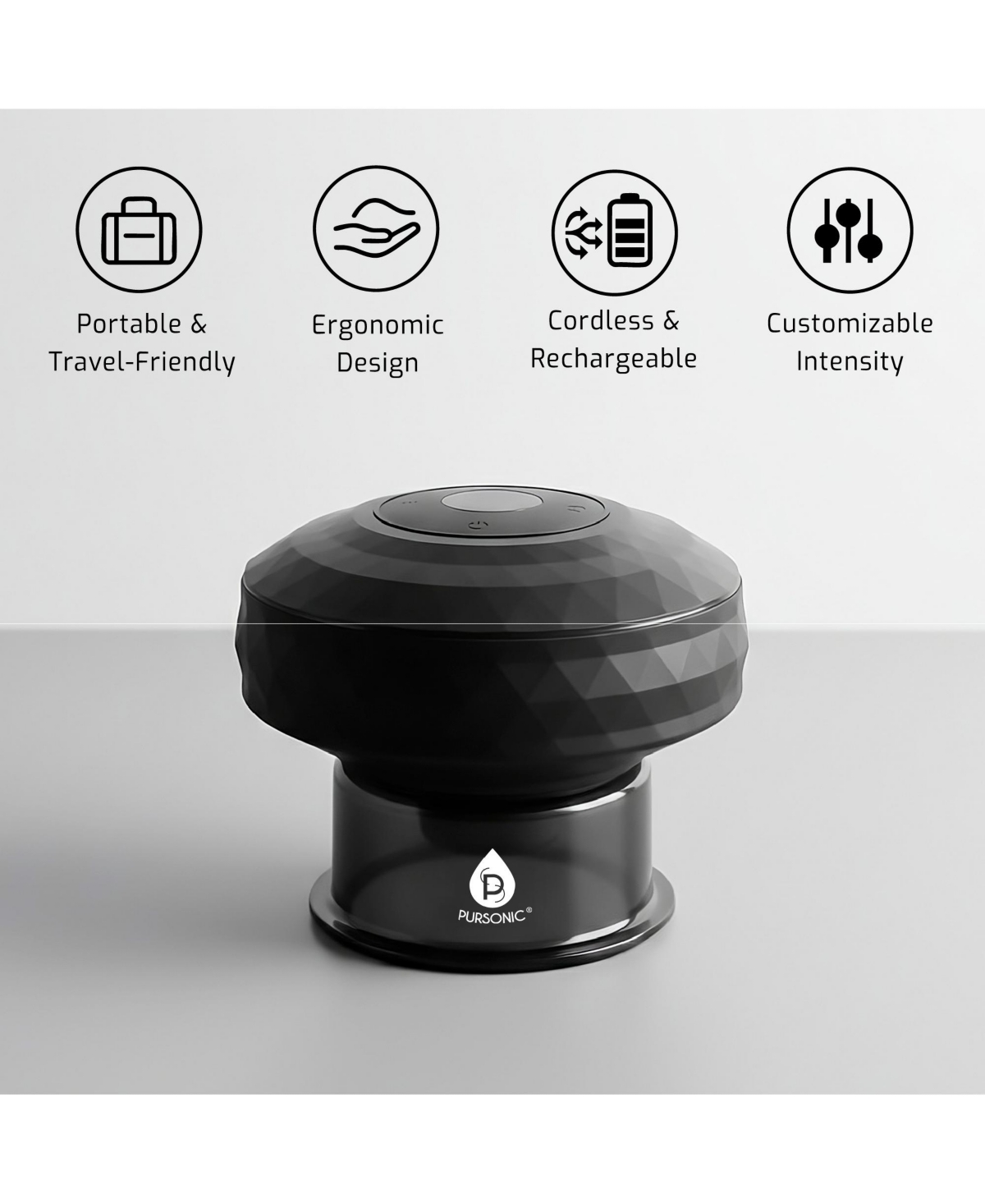 Pursonic Rechargeable Cupping Therapy Device