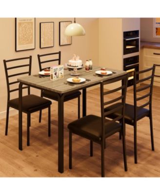Dining Table for 2 Small Table and Chairs Set of 2 Dinette Set for 2 Square Dinner Table Set 3 Piece Kitchen and Dining Room Sets