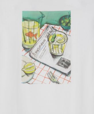 Men's Regular-Fit Sketch Graphic T-Shirt