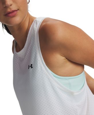 Women's Tech Sport Mesh Crop Sleeveless Tank Top