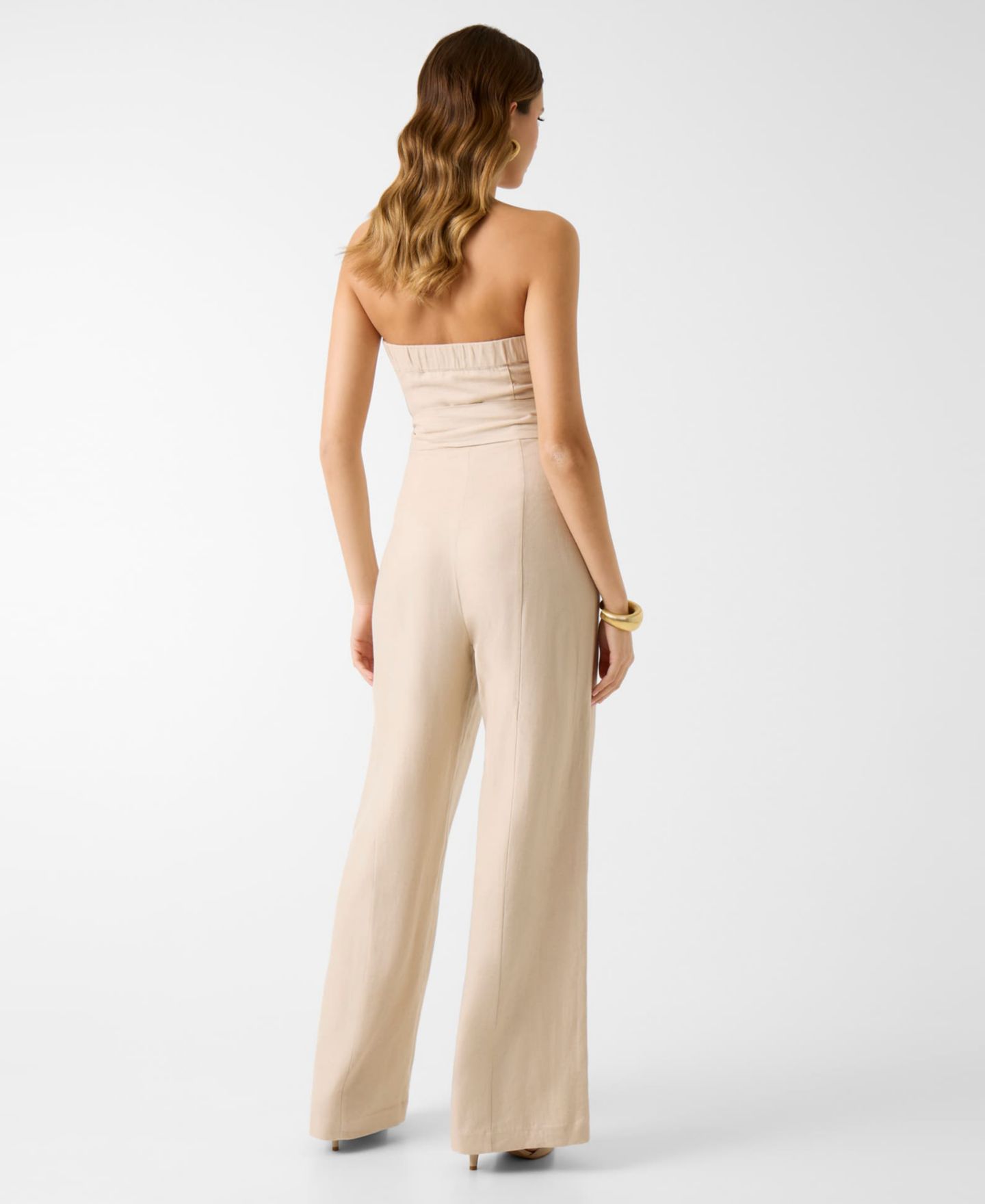 Женский комбинезон GUESS Jackie Wide-Leg Jumpsuit, цвет: Сланцевый разноцветный — фото 4