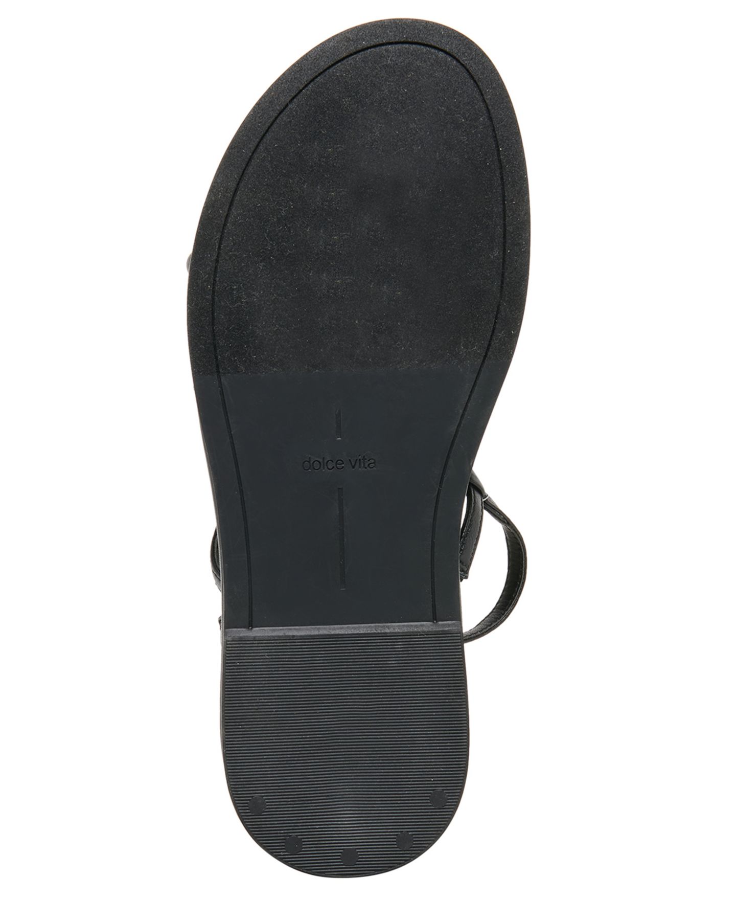 Женские сандалии Dolce Vita Dom Strappy Round Toe Footbed, цвет: Чёрный кожаный — фото 5