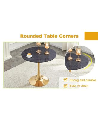 Streamdale Space-Saving Round Dining Table for Small Apartments