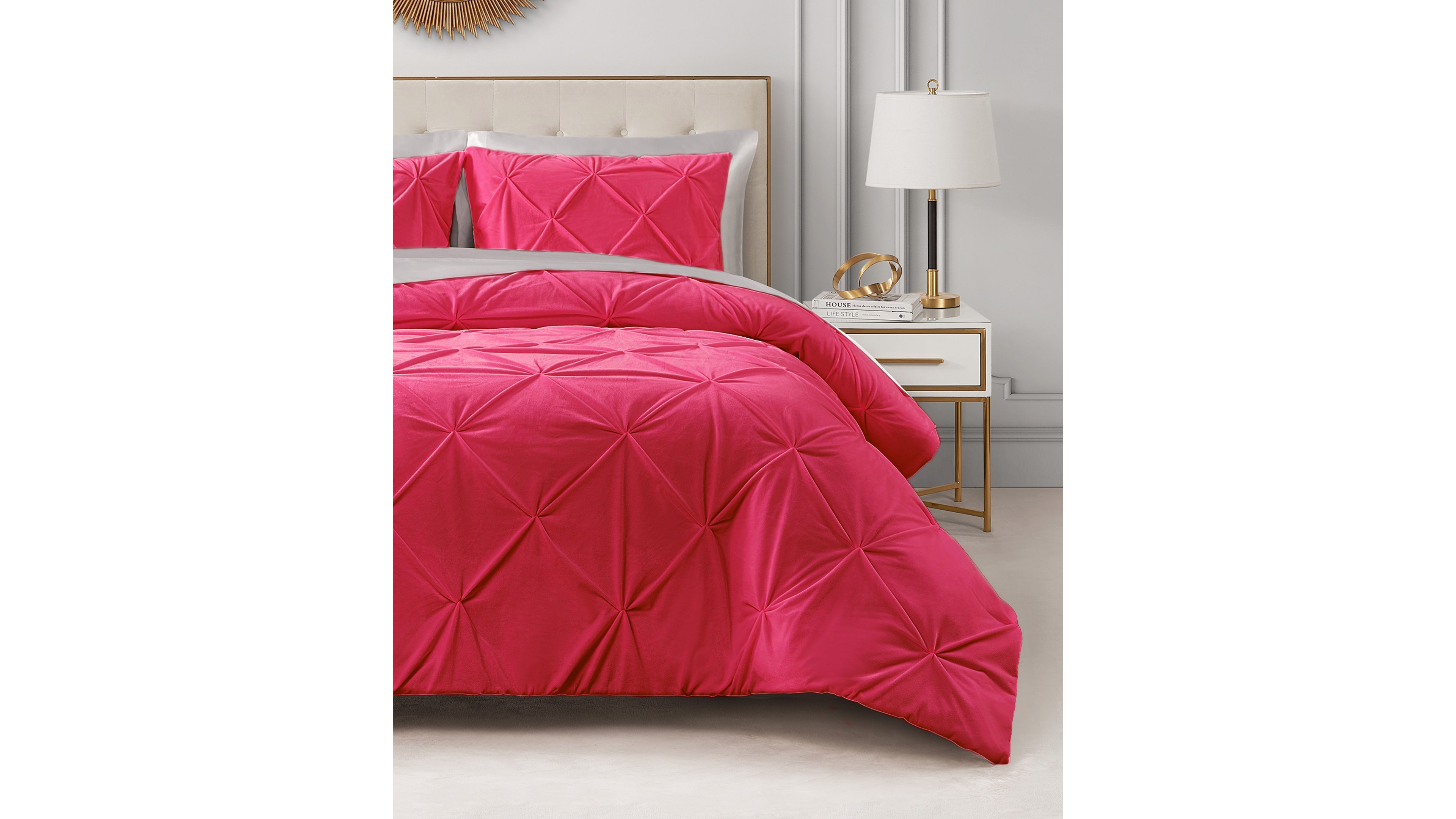 Juicy Couture Kiss Pleat Plush 3-Pc. Comforter Set, King