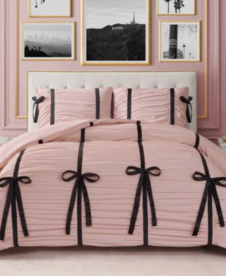 Juicy Couture Amelie Velvet Bows Ruched 2-Pc. Comforter Set, Twin/Twin XL