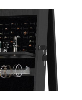 360° Swivel Jewelry Cabinet with Full Length Mirror