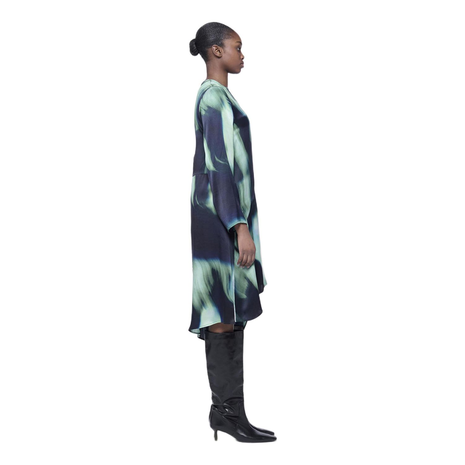 Women's Printed Paneled Dress
