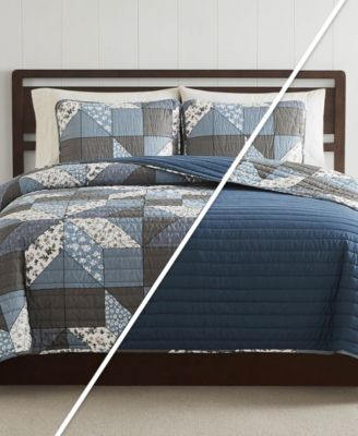 Jianna Patchwork Reversible 3-Pc. Quilt Sets, King