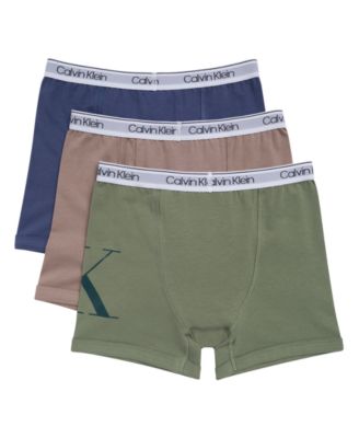 Boys' 4-16 Logo Detail Boxer Briefs, 3-Pack