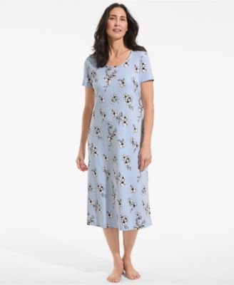 Women's Cotton Short Sleeve Midcalf Nightgown