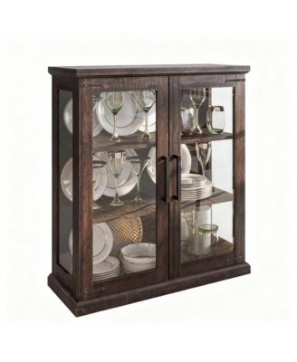 Elegant Multi Use Cabinet with Glass Doors for Home Decor